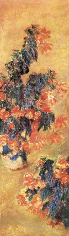Red Azaleas in a Pot, Claude Monet